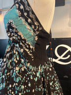Teal Festival Halter Dress C5