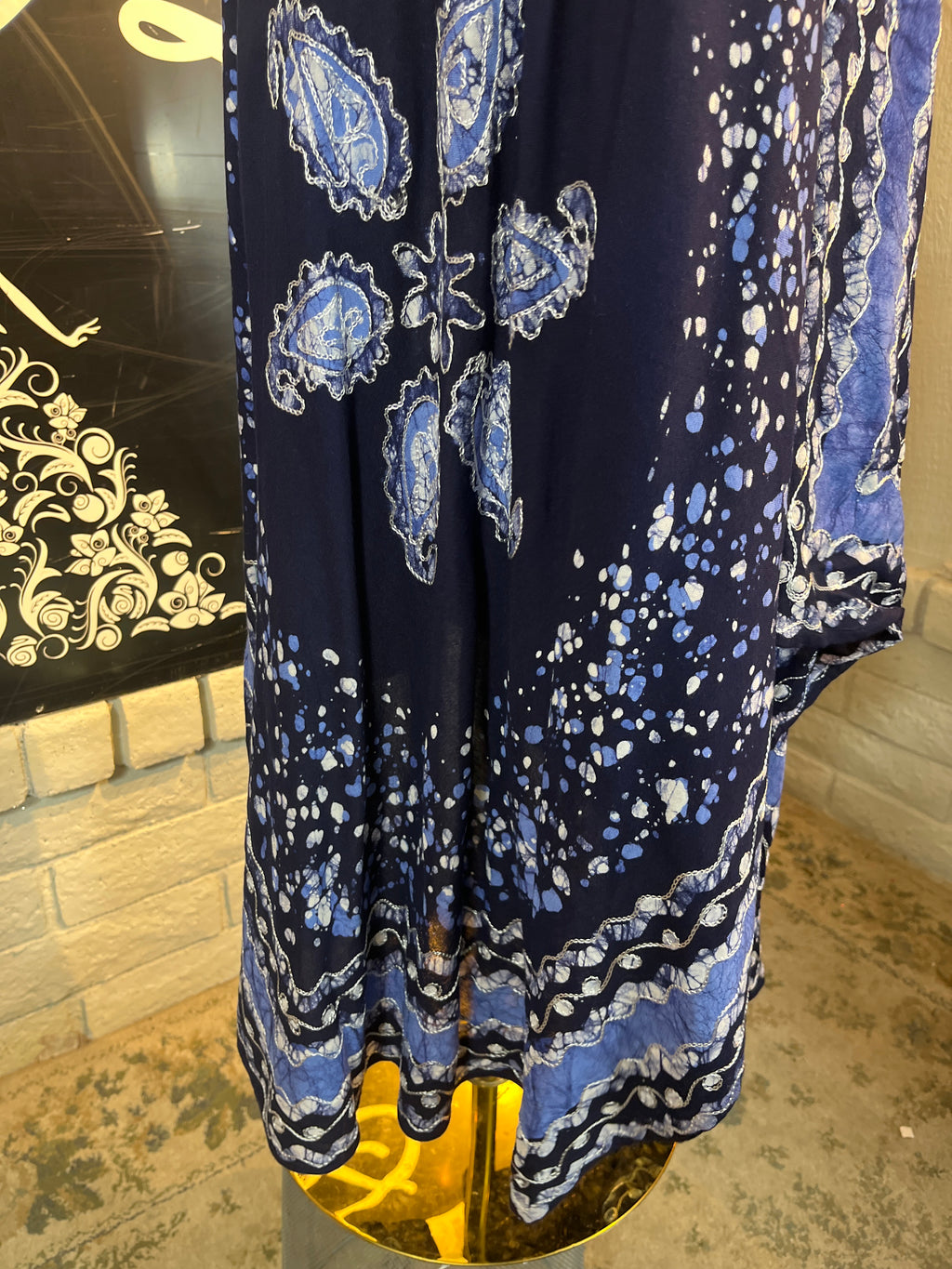 Turquoise Festival Halter Dress C9