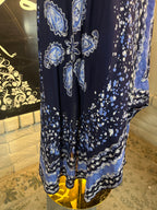 Turquoise Festival Halter Dress C9