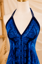 Turquoise Marbel Batik Vacation Dress C2