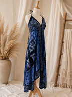 Blue Batik Vacation Marble Dress C4