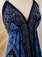 Blue Batik Vacation Marble Dress C4