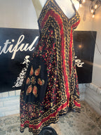 Red Batik Festival Halter Dress C3