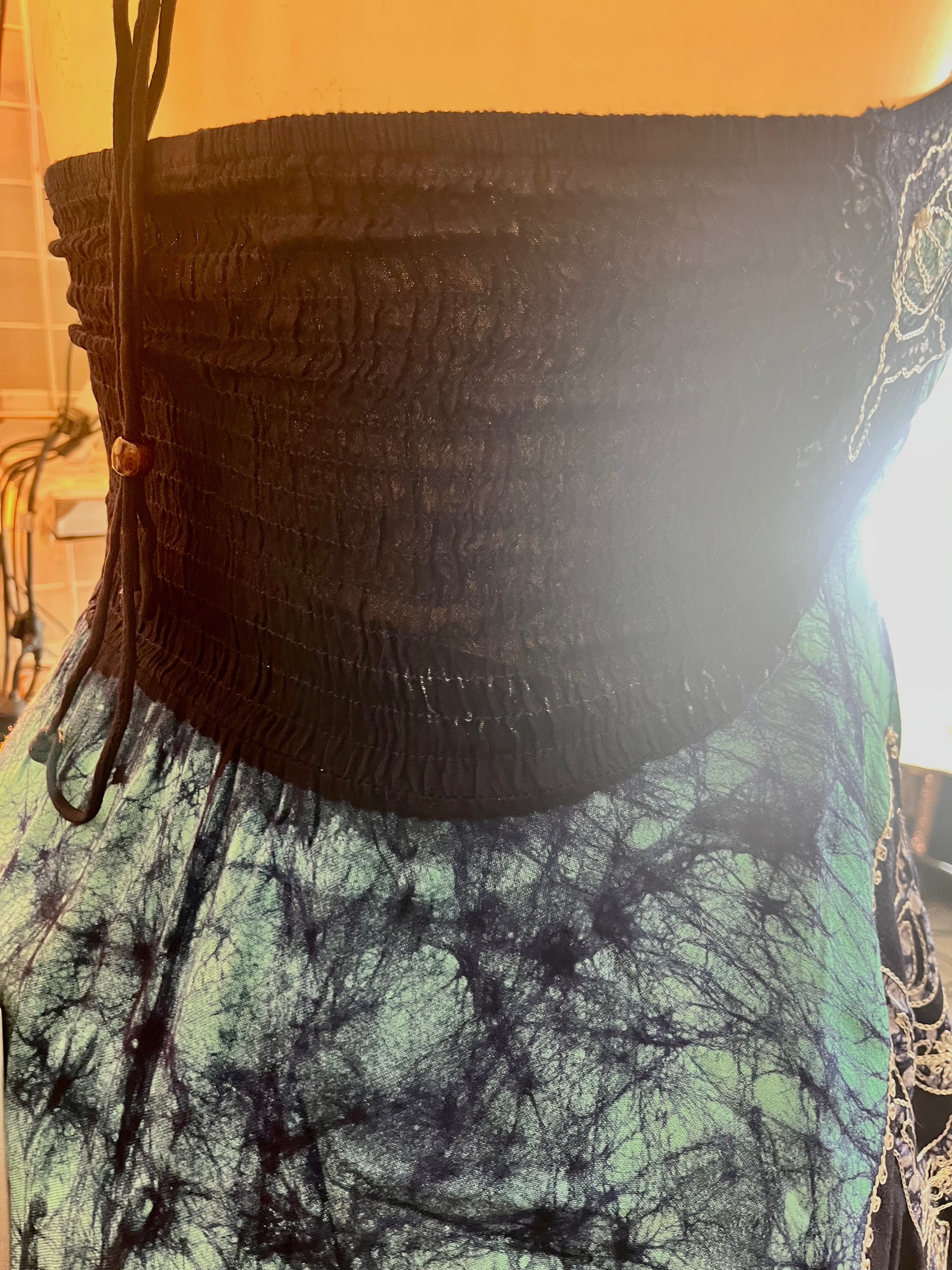 Aqua Marble Batik Vacation Dress C7