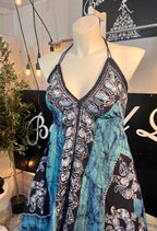 Aqua Marble Batik Vacation Dress C7