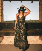 Glitter Leaf Tank Maxi