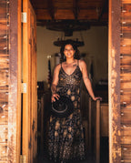Glitter Leaf Tank Maxi
