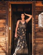 Glitter Leaf Tank Maxi