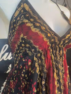 Red Batik Festival Halter Dress C3