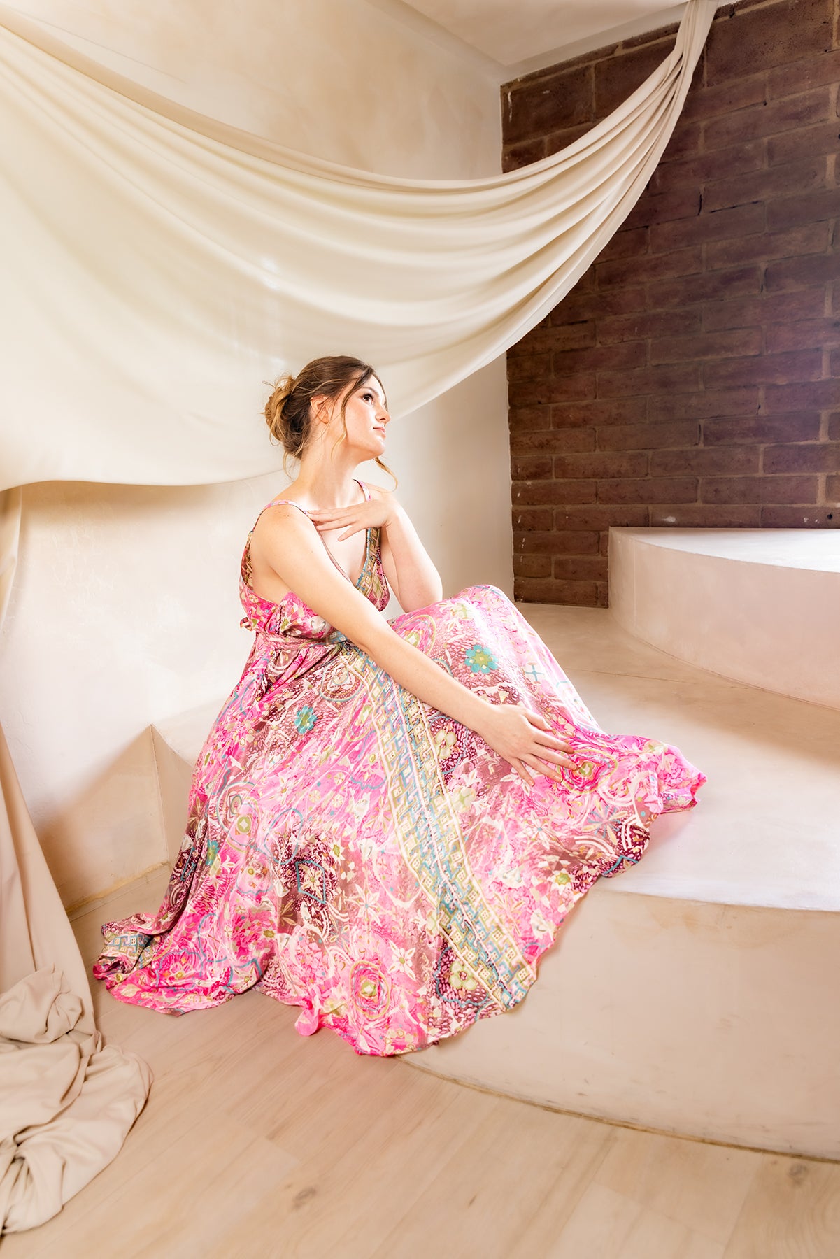 The Vacation Sunset Oasis Dress